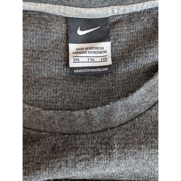 NIKE FLORIDA STATE Long Sleeve Shirt Thermal Gray Mens XXL Seminoles FSU - Picture 6 of 9